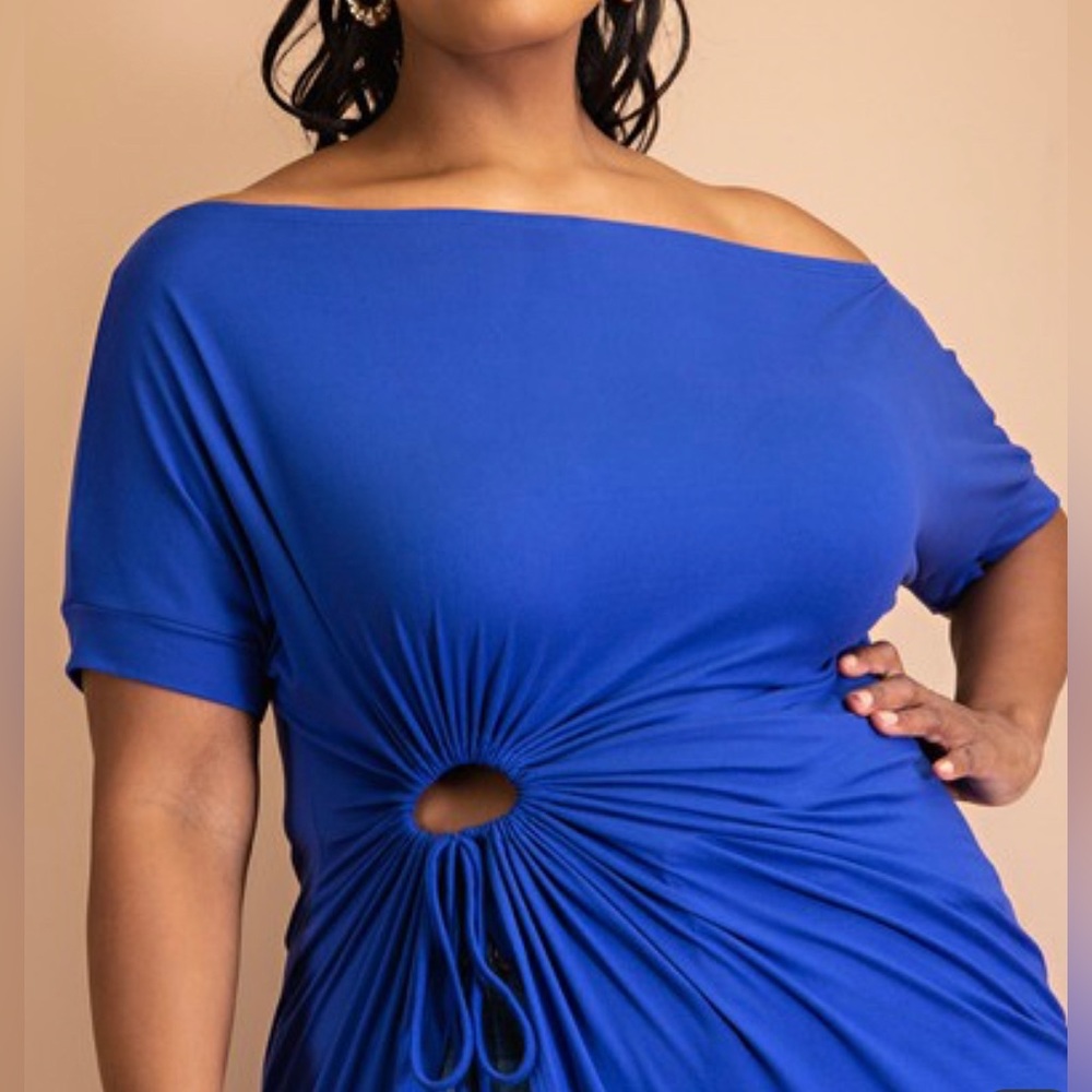 New Without Tags - White, Off Shoulder Maxi Top - Picture 4 of 5